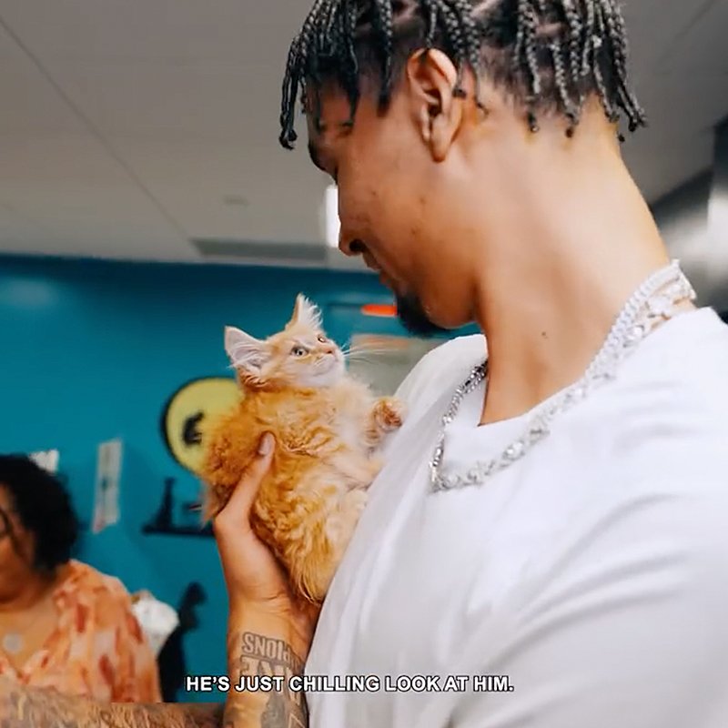 Miami Heat Player Kel’el Ware Adopted an Orange Kitten Lykos